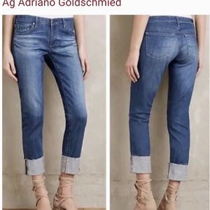 Size 25 AG Adriano Goldschmied Jeans- The Stevie Cuff Style